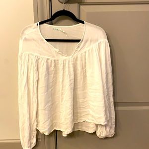 White baby doll shirt